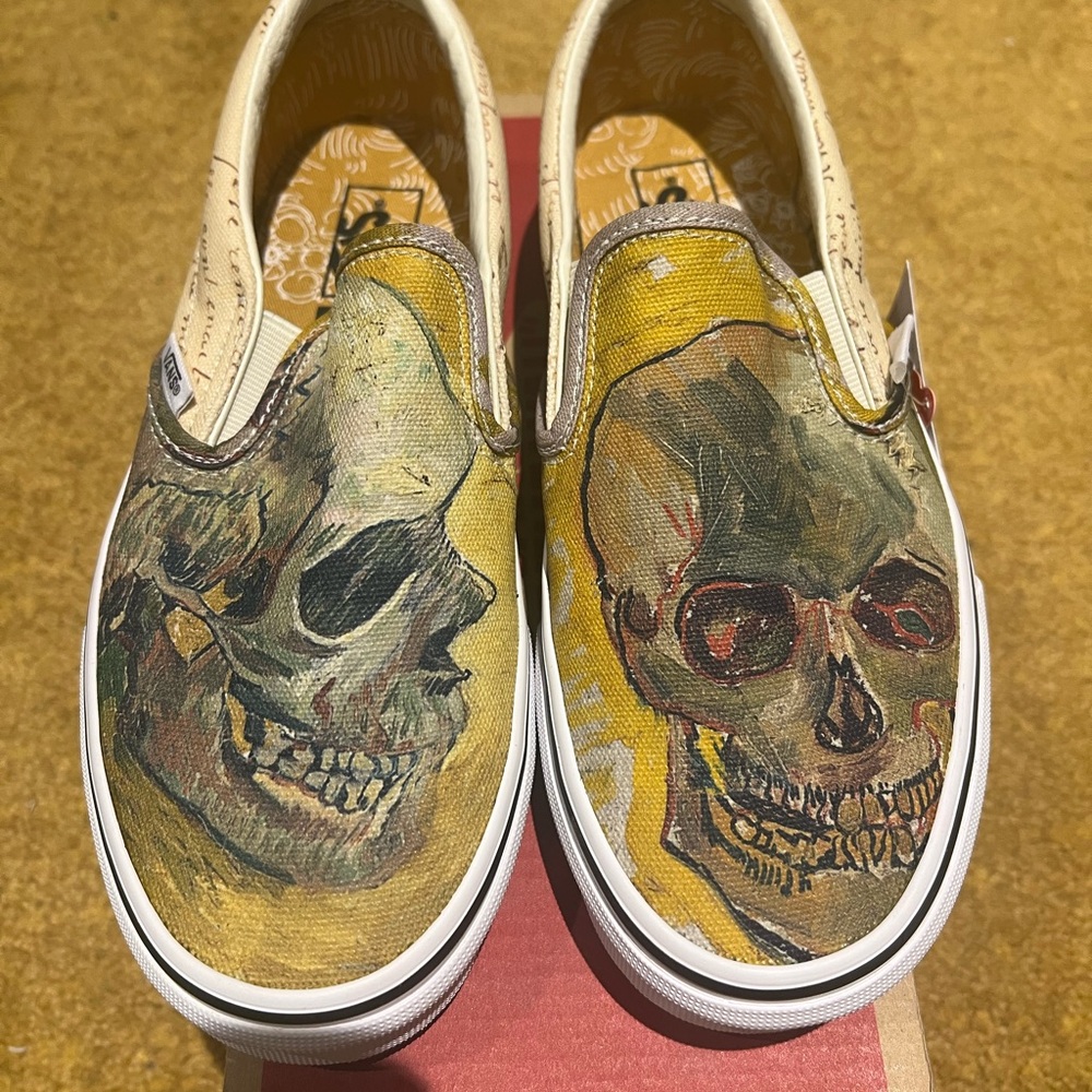 Van Gogh x Vans Classic Slip On Sneakers sz W7.5/M6.0